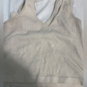 White cropped shirt from Faded Rose